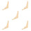 5Pcs Minimalist Wooden Triangular Shelf Brackets Light Yellow for Home 8