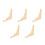 5Pcs Minimalist Wooden Triangular Shelf Brackets Light Yellow for Home 6