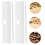 50Pcs White PVC Blind Fixer Tabs Vertical Blind Mounting Hardware Kit 11