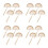 16Pcs Lightweight Wooden Protractor Tools for Kids Teaching and DIY 6