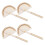 16Pcs Lightweight Wooden Protractor Tools for Kids Teaching and DIY 3