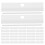 50Pcs White PVC Blind Fixer Tabs Vertical Blind Mounting Hardware Kit 10