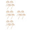 16Pcs Lightweight Wooden Protractor Tools for Kids Teaching and DIY 7