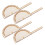 16Pcs Lightweight Wooden Protractor Tools for Kids Teaching and DIY 2