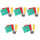 20Pcs High Visibility Hand Referee Flags with Sponge Handle for Soccer 8