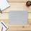 5Pcs Compact Whiteboards Double Sided with Lines for Writing 5