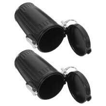 10Pcs Pocket Ashtray Metal with Lid Compact Windproof for Car and Home