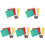20Pcs High Visibility Hand Referee Flags with Sponge Handle for Soccer 7