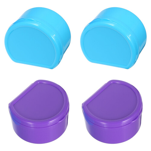 16Pcs Assorted Color Denture Holder Case PP Seal Retainer Storage 1