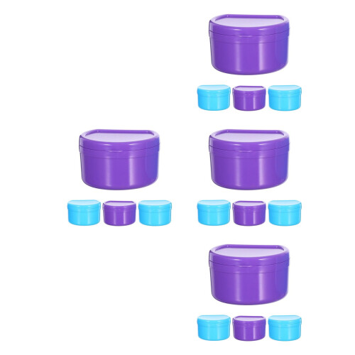 16Pcs Assorted Color Denture Holder Case PP Seal Retainer Storage 2