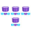 16Pcs Assorted Color Denture Holder Case PP Seal Retainer Storage 7
