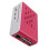 For Raspberry Pi 5th Generation B Red and White Cooling Box Shell Raspberry Pi Case Cooling Fan Protective Shell 3