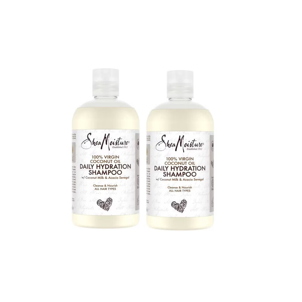 2x SheaMoisture Virgin Coconut Oil Shampoo 384ml