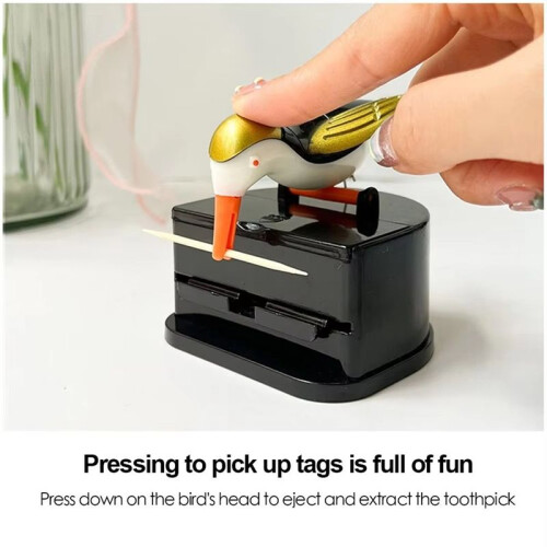 Cartoon  Toothpick Container Automatic Toothpick Dispenser Holder Box Home Decoration Kitchen Accessories 1
