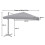 Ombrellone parasole decentrato MCW-A96 3,5x3,5m 2