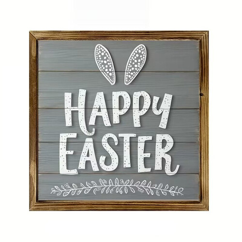 Rustic Modern Wooden Easter Wall Art
