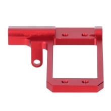 Montaje de servo RC de 1/10 adaptador de 4 enlaces aluminio rojo