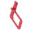 Supporto per servo RC 1/10 4-Link Low-Center alluminio rosso 9