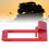 Supporto per servo RC 1/10 4-Link Low-Center alluminio rosso 15
