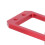 Supporto per servo RC 1/10 4-Link Low-Center alluminio rosso 6