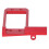 Supporto per servo RC 1/10 4-Link Low-Center alluminio rosso 11