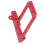 Supporto per servo RC 1/10 4-Link Low-Center alluminio rosso 7