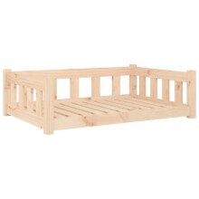 Divano per cane - HELLOSHOP26 - 95,5 x 65,5 x 28 cm - Legno di pino massello - Rettangolare - Interno