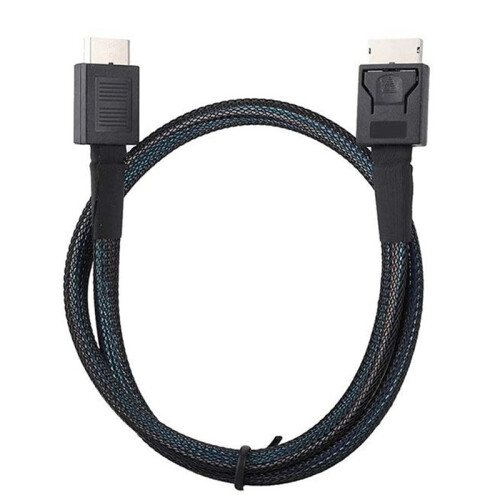 PCIE4.0  SAS Cable 24Gbps Oculink Data Extension Cable SFF-8611 to SFF-8611 Server Data Transfer  (1m) 2