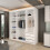 (White, 200cm) Havana Double Sliding Wardrobe 3