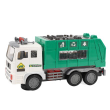 Grande camion dei rifiuti in plastica con luci e musica, 25,5 cm