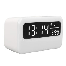 Sveglia con Rumore Bianco e Luce Notturna RGB con Batteria da 4000mAh, Display Digitale