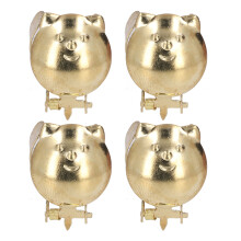 4pcs Gold Metal Automatic Candle Snuffer 0.7‑1inch Diameter Swine Shape