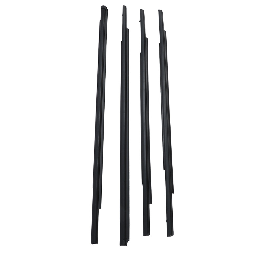 Door Belt Mouldings, 4Pcs For Asx Rvr Black 7293282097988