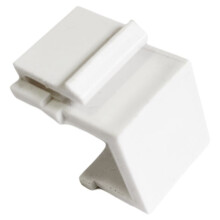 50 Peças de Inserções de Conector RJ45 , Módulos em Branco para Placas de Parede, Painéis de Conexão, Configuração de Rede Doméstica, Branco