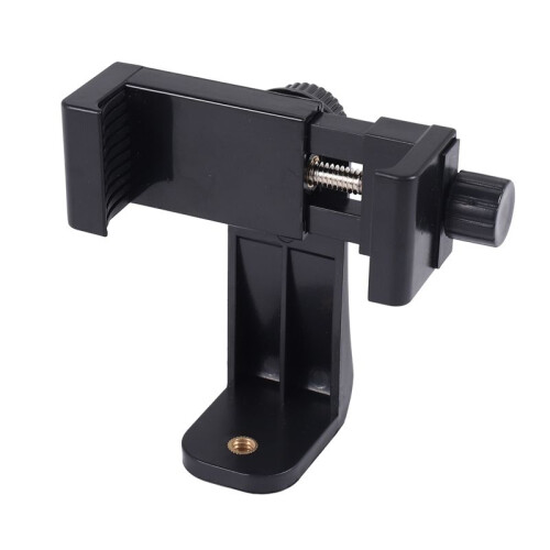 Phone Holder/Vertical and Horizontal Tripod Mount Adapter Rotatable Bracket with 1/4 Inch Screw Hole/Adjustable Clip 2