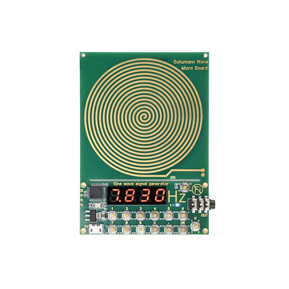 DC5V Micro-USB 0.01Hz-99999Hz Adjustable Frequency 7.83HZ Schumann Wave Generator Sine Wave Generator Without Shell
