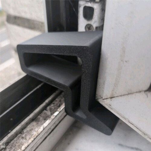 Fermaporta - Fermaporta per Porte e Finestre Resistente con Base Antiscivolo per Casa, Ufficio, Bagno, Cucina, Nero 2