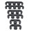 Universal 7mm 8mm for  Wire Separator Divider Ignition Lead Wire Divider Separator Clip Black 6