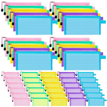 Confezione da 50 Materiali Scolastici Cerniera Astuccio nel Rete Astuccio per Matite Astucci per Matite Astuccio per Matite Borse da Viaggio Multiuso