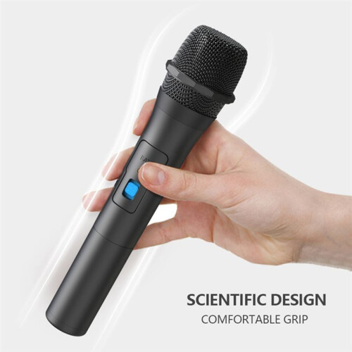 2PCS Wireless Microphone System Kits USB Receiver Handheld Karaoke Microphone Home Party  TV Speaker Singing Mic 1