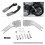 Chrome Passenger Foot Peg Mount Bracket for  Dyna Super & Wide Glide 06-17 2