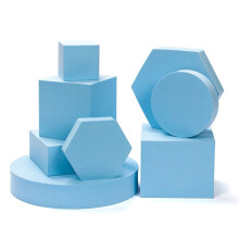 8 Pcs Cosmetics Photo Background Props Foams Geometry Square Photography Decor INS Square Geometry Photo Prop Set,