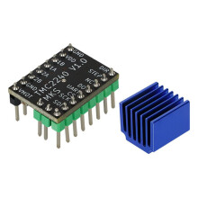 TMC2240 3D-Drucker-Schrittmotortreiber Schritttreibermodul mit KüHlköRper für 3D-Drucker-Controller-Motherboards