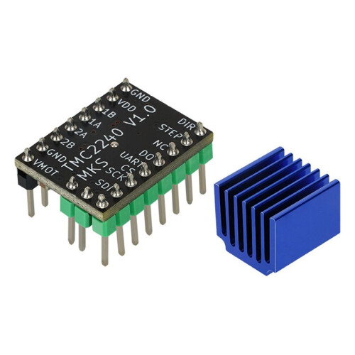 TMC2240 3D Printer Stepper Motor Driver Stepper Driver Module with Heat Sink for 3D Printer Controller  Boards
