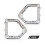 For  Sierra 2019-2021 Denali SLT Front Fog Light Outer Bezel Cover Chrome Set 6