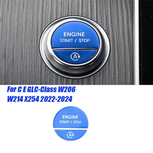Car Interior Engine One Start Stop Key Button Sticker for - C E GLC-Class W206 W214 X254 2022-2024 1