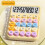 Mechanical Calculator Large LCD Display  Round Button Cute Candy Colored Calculator Suitable for Office School Yellow 5