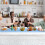 Disposable Plastic Tablecloths Satin Table Runner Set Dot Tablecloth Satin Table Runner for Party,D 8