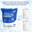 100 pezzi Pacchetti refrigeranti riutilizzabili da 250 ml 6