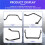 Motorcycle Windshield Bracket Windscreen Wind Deflector Mounting Support for  R1200GS 2004-2012 R1200 Adventure ADV 4
